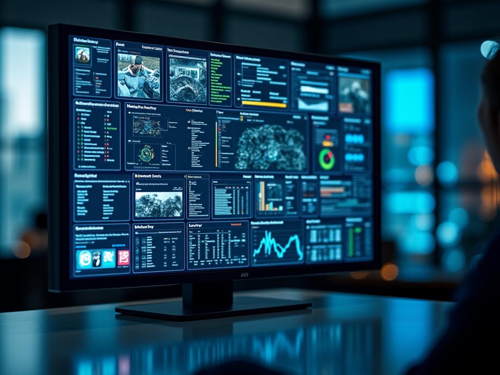 AI surveillance monitoring dashboard interface